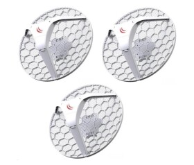 MikroTik LHG 5 (RBLHG-5nD-3), 3-PACK, 600MHz CPU, 64MB RAM, 1x LAN, 5GHz Wi-Fi, 25dBm, ant. 2x24dBi, 802.11a/n, vč. L3 EDF_1015828
