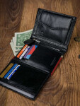 Pánské peněženky [DH] 326 RBA D BLACK RED černá jedna velikost