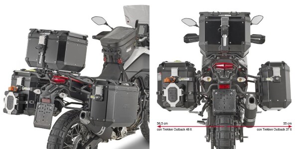 Plo2145Cam trubkový nosič bočních kufrů PL One-Fit pro Yamaha XT 700 Z Ténéré (19-24)