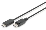Digitus černá / Redukční kabel DisplayPort/HDMI / DP 1.2 - HDMI 2.0 / 4K 60Hz / 3 m (AK-340303-030-S)