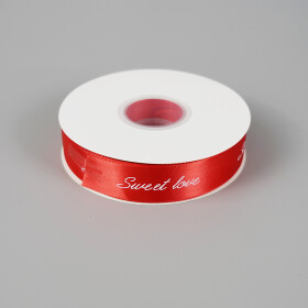 Cake star stuha SWEET LOVE červená 25mm x 45m