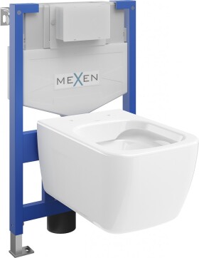 MEXEN/S - WC předstěnová instalační sada Fenix XS-F s mísou WC Margo, bílá 6803342XX00
