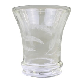 Chic Antique Skleněná váza Clear Grindings, čirá barva, sklo