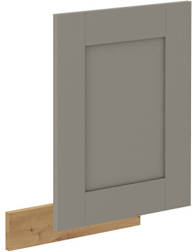 Dvířka na vestavnou myčku nádobí Luna ZM 570x446 Barva korpusu: Dub artisan, Barva dvířek: Clay Grey