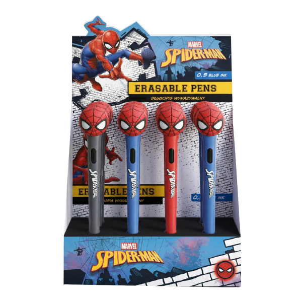 Colorino kuličkové pero, Spider-Man, 20 ks, s projektorem, modrá náplň, displej - 20ks