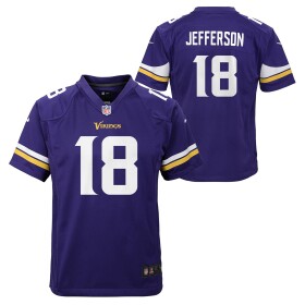 Nike Dětský dres Minnesota Vikings NFL Justin Jefferson #18 Game Football Fialová (YOUTH)