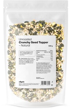 Vilgain Semínkový topper mix – Natural křupavý 500 g