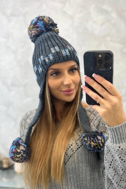 Dámské ušanky Nadia K321 graphite UNI