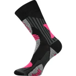 VOXX Ponožky zimní thermo z merino VISION se stříbrem ČERNO-MAGENTA 35-38 110049