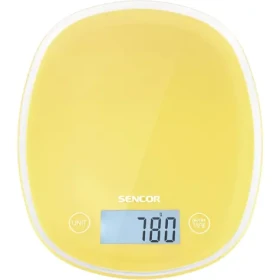SENCOR SKS 36YL žlutá / digitální kuchyňská váha / max. 5 kg / funkce TARE / dotyk. tlačítka (8590669156672)