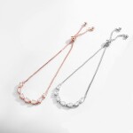 Náramek Swarovski Elements Florance, Stříbrná Nastavitelná