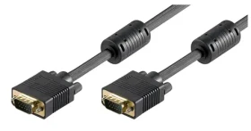 MicroConnect Kabel Full HD VGA (M) - VGA (M) 1m černá / feritová jádra (MONGG1FB)