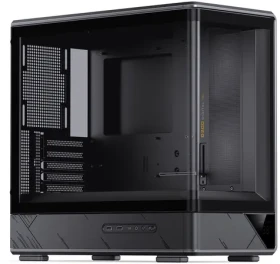 Jonsbo D200 černá / Počítačová skříň / Midi-Tower / mATX / Temperované sklo / Mini teplotní displej (D200 BLACK)