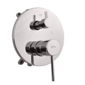 RAV Slezák - SEINA - Vanová/Sprchová baterie podomítková 3-cestná s tělesem a s boxem, Chrom SE987BOX SE987BOX