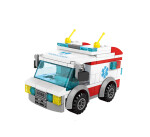 Mamido Stavebnice sanitky 173 dílků Medical Rescue s figurkami MT1126