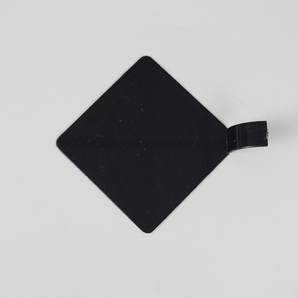 Cake star Plastová podložka pod minidezerty s úchytem čtverec čérná 8x8cm