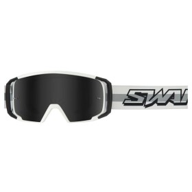 Swaps Scrub V2 motokrosové brýle bílé/černé/tmavě-stříbrné
