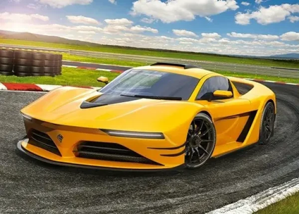 Castorland 13500 Žlutý sporťák
