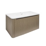 Koupelnová skříňka s umyvadlem Naturel Austen 79x47,5x45 cm light pine mat AUSTEN80LP AUSTEN80LP