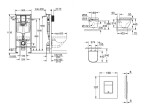 GROHE - Rapid SL Set předstěnové instalace, klozetu, sedátka SoftClose a tlačítka Skate Cosmopolitan, Moon White SANI11BB3127