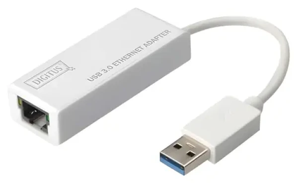 Digitus DN-3023 bílá / Síťová karta / USB 3.0 / Gigabit Ethernet / 10/100/1000 Mbps / RJ-45 (DN-3023)