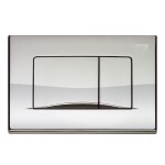 Mereo WC set - Rimless WC hranaté, modul pro sádrokarton, chrom hranaté tlačítko lesklé MM02NSETRS322