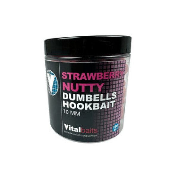 Vitalbaits Dumbells Strawberry Nutty 150g 10mm (16-0005)