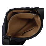 Dámská prošívaná crossbody kabelka s třásněmi Yana, tmavě modrá