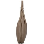 Trendy dámská kožená kabelka na rameno Anestis, taupe