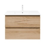 Koupelnová skříňka 2 zásuvková s umyvadlem SAT B-Way 79x50x45 cm dub mat BWAY280OAKU4B2 BWAY280OAKU4B2