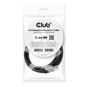 CLUB3D CAC-2163 kabel Mini displayPort 1.2 M/M černá 2m / 4K 60Hz (CAC-2163)