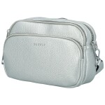 Trendy dámská koženková crossbody kabelka Rory, stříbrná
