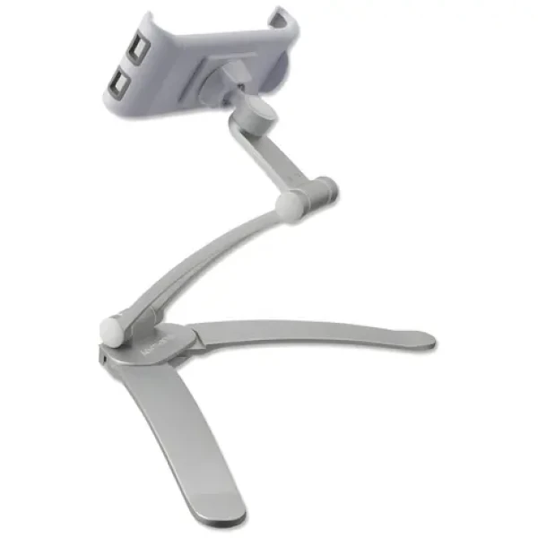 4smarts ErgoFix H7 stříbrná / Držák / kuchyňský a stolní / pro tablety a telefony 12-18 cm / 360° otočný (469305)