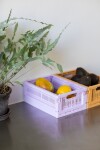 Made Crate Skládací přepravka Lilac - mini, fialová barva, plast