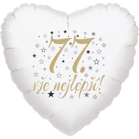 77. narozeniny balónek srdce Balonky.cz 77. narozeniny balónek srdce Balonky.cz