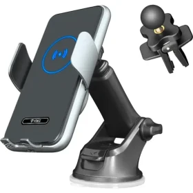 YENKEE YSM 611 černá / Automatický držák do auta / nabíjení 15W / šířka telefonu 66-95 mm (8590669342570)