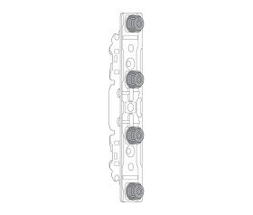 BLUM 20S42T1 Aventos HK Top čelní kování pro tenké materiály, Expando T (347993)