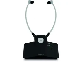TechniSat STEREOMAN ISI 3 černá / bezdrátová sluchátka / 2.4GHz / dokovací stanice (V070O)