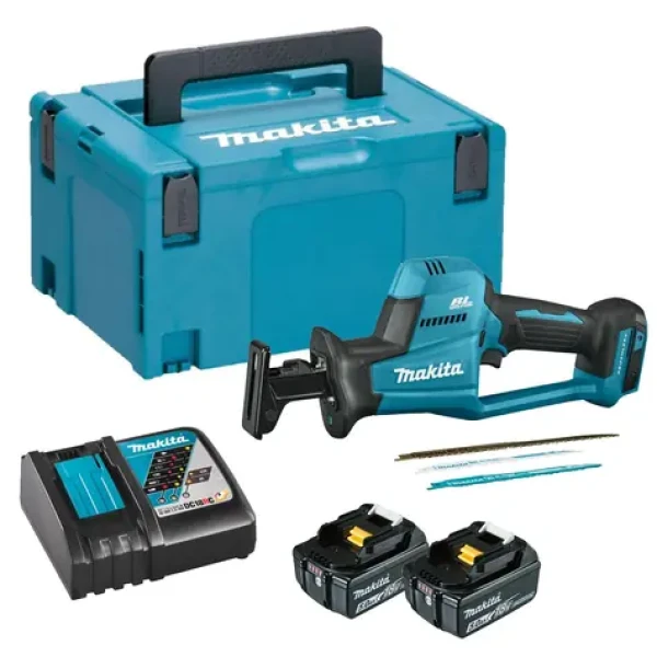 Makita DJR189RTJ / Aku mečová pila / 18V / 22mm / 3100 z-min / 2x 5.0Ah (MDJR189RTJ)