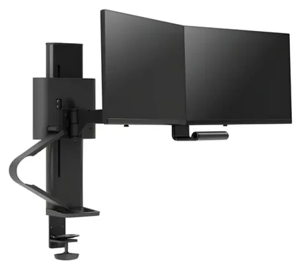 Ergotron Trace černá / Rameno pro 2 monitory / VESA 75x75 a 100x100 / nosnost 9,8 kg / výškově nastavitelné 279 mm (45-631-224)