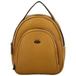 Stylový dámský koženkový kabelko-batůžek Fanett, žlutý