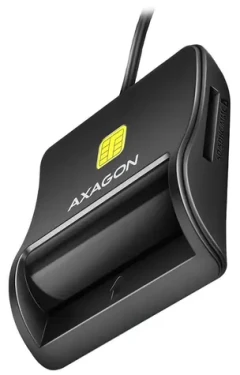 AXAGON CRE-SM3SD černá / Čtečka SMART, microSD/SD a SIM karet / USB-A 2.0 (CRE-SM3SD)