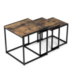 Konferenční stolek 45x45cm, mdf, hnědá, AF-3003 OLW