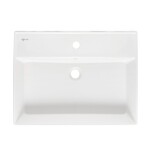 Umyvadlo SAT Infinitio 60,5x46,5 cm otvor pro baterii uprostřed SATINF6046 SATINF6046