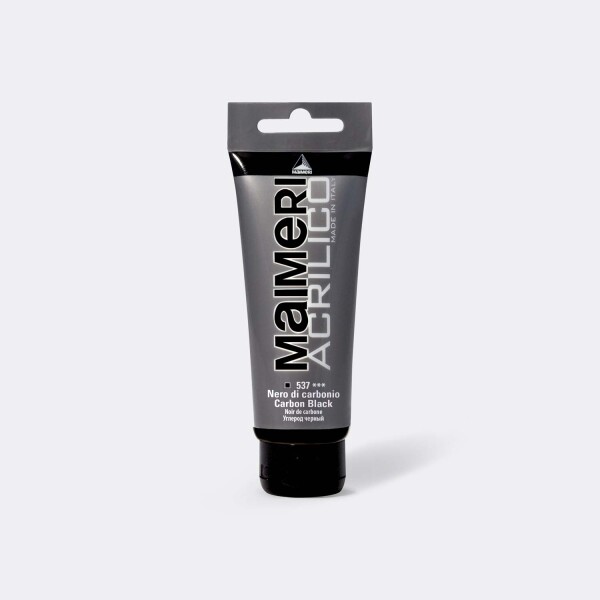 Akrylová barva Maimeri Acrilico 75 ml - černá karbonová 537