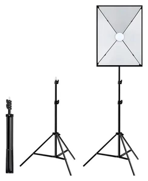 Puluz PU5070EU / Studiová sada / Softbox 50x70 cm / Stativ / LED žárovka 30W / 5700K (PU5070EU)