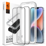 Spigen Glass tR AlignMaster HD ochranné sklo pro Apple iPhone 14 13 13 Pro černá (AGL03725)