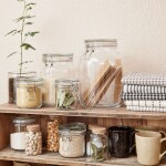 Ib Laursen Skleněná dóza s patentem 3,8 l, čirá barva, sklo