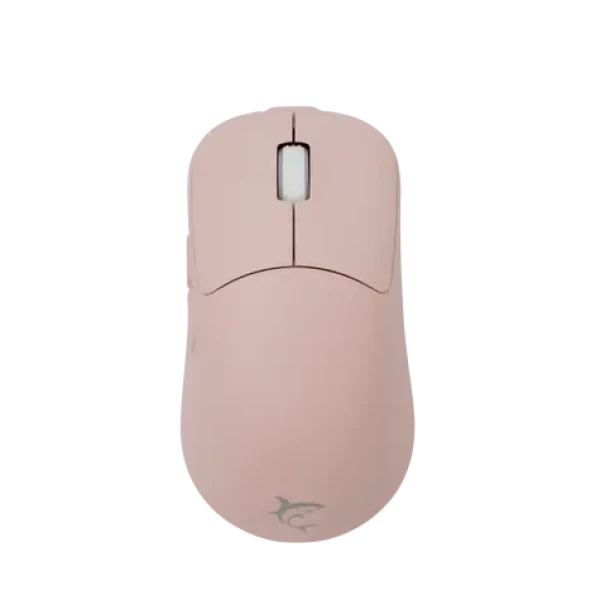 White Shark AERO růžová / Herní bezdrátová myš / optická / 5000 DPI / 6 tlačítek / 2.4 GHz / USB (AERO-P)