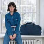 Cestovní taška Reisenthel Overnighter plus Herringbone dark blue